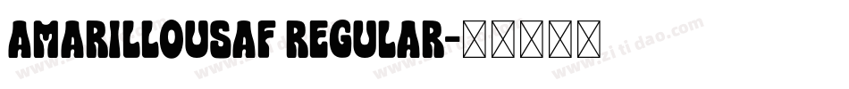 AmarilloUSAF Regular字体转换